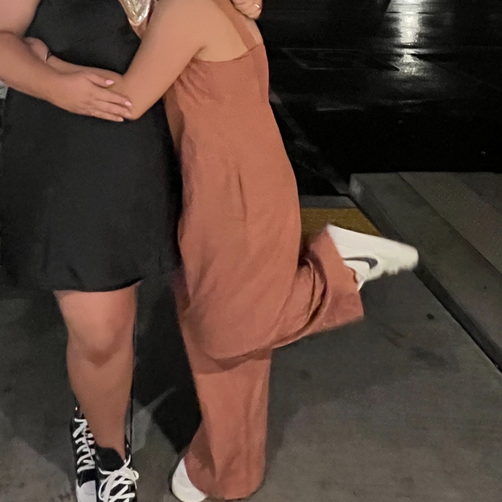 Women's brick orange Uniqlo Jumpsuit